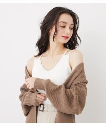 rienda(リエンダ)/パッド付キャミKnit TOP/WHT