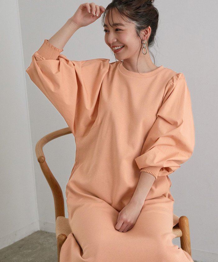 セール 選べる着丈 異素材ドッキングワンピース ビス Vis Magaseek