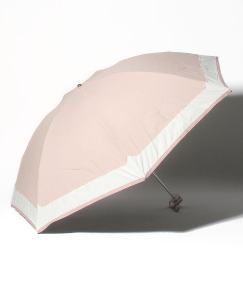 FURLA(フルラ)/FURLA（フルラ）晴雨兼用折りたたみ日傘　バイカラー切り継ぎ/ペールピンク