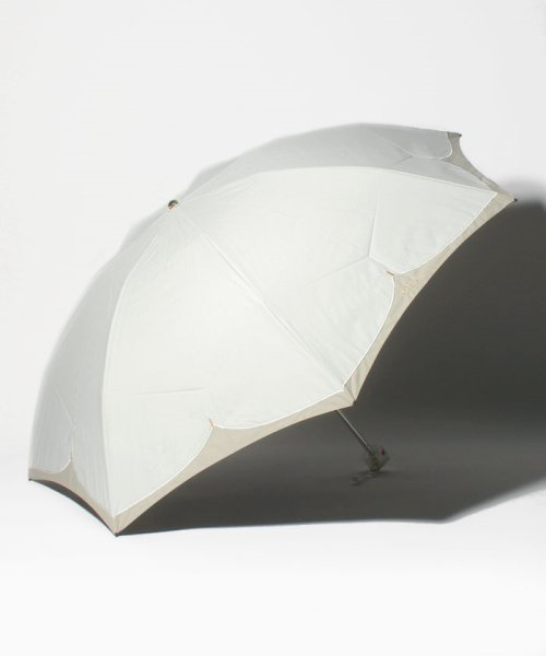 FURLA(フルラ)/FURLA（フルラ）晴雨兼用折りたたみ日傘　バイカラー切り継ぎ/ホワイト