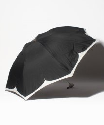FURLA(フルラ)/FURLA（フルラ）晴雨兼用折りたたみ日傘　バイカラー切り継ぎ/ブラック