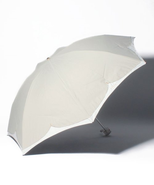 FURLA(フルラ)/FURLA（フルラ）晴雨兼用折りたたみ日傘　バイカラー切り継ぎ/グレー