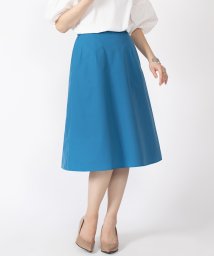 MISS J(ミス　ジェイ)/【洗える】マシュマロストレッチ Aラインスカート/ブルー