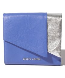 pierre cardin(ピエールカルダン（バッグ）)/リュヌ フラップ二つ折り財布/ブルー