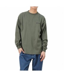 MAC HOUSE(men)(マックハウス（メンズ）)/グッドウェア 胸ボックスロゴビッグ長袖Tシャツ 2W7－11225/カーキ