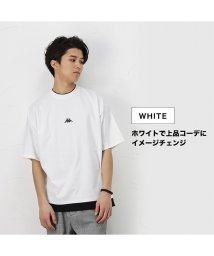 MAC HOUSE(men)(マックハウス（メンズ）)/KAPPA カッパ フェイクレイヤードクルーネックTシャツ F58291DM/ホワイト