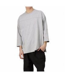 MAC HOUSE(men)(マックハウス（メンズ）)/グッドウェア ビッグフットボール7分袖Tシャツ 2W7－0505/グレー