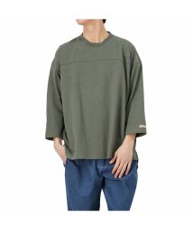 MAC HOUSE(men)(マックハウス（メンズ）)/グッドウェア ビッグフットボール7分袖Tシャツ 2W7－0505/カーキ