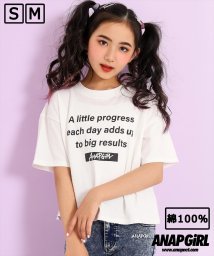 ANAP　GiRL(アナップガール)/メッセージTシャツ/ホワイト