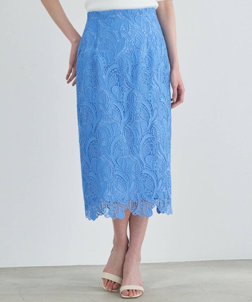 ボタニカルケミカルレースタイトスカート アナイ Anayi Magaseek