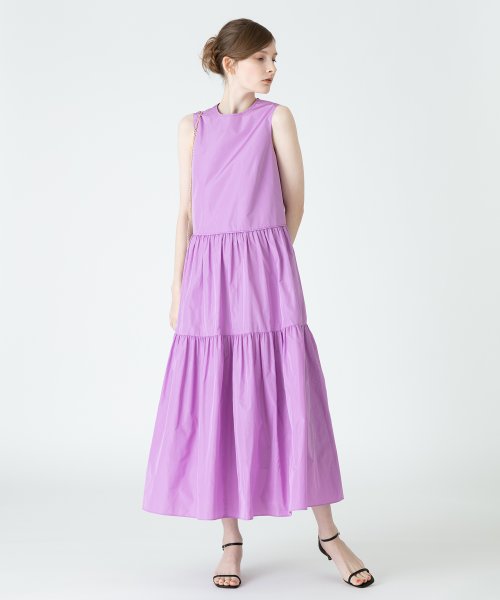 Loulou Willoughby マイクロタフタティアードワンピース アルアバイル Allureville Magaseek