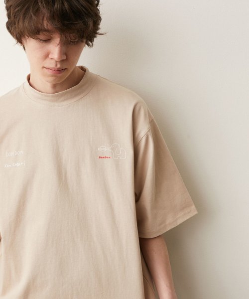 JUNRed(ジュンレッド)/【DOMDOM×KEN KAGAMIコラボ】モックネックTシャツ/ベージュ（27）