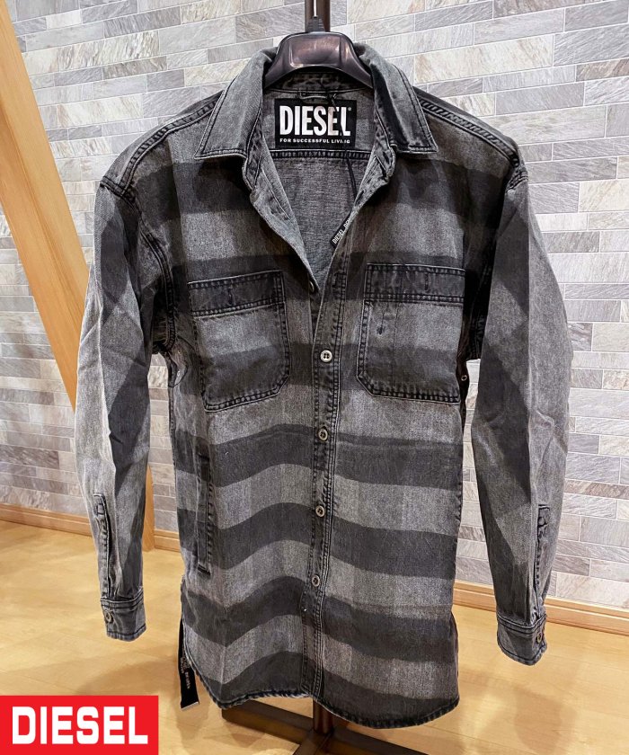 セール Diesel ディーゼル ボーダー染めデニムシャツジャケット D Loren ディーゼル Diesel Magaseek セール Diesel ディーゼル ボーダー染めデニムシャツジャケット D Loren ディーゼル Diesel Magaseek