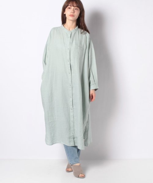 Sm2 リネンバンドカラー前開きワンピース サマンサ モスモス Samansa Mos2 Magaseek