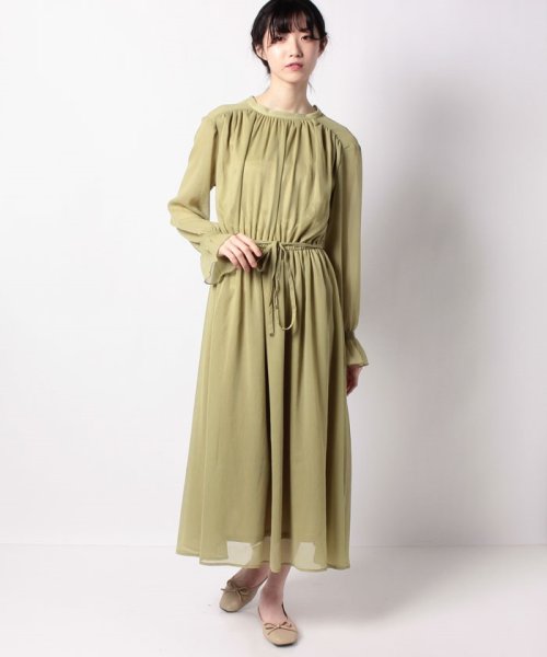 セール テチチ Te Chichi Techichi Terrasse 楊柳スタンドカラーワンピース Magaseek