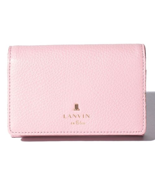 LANVIN en Bleu(BAG)(ランバンオンブルー（バッグ）)/メラニーレザー名刺入れ/ペールピンク