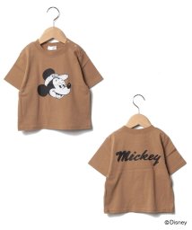 b-ROOM(ビールーム)/【DISNEY】ミッキーマウスデザインTシャツ（キャップ）/モカブラウン