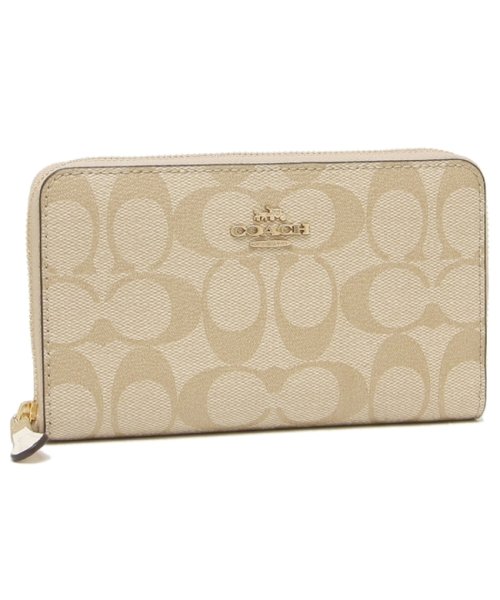 コーチ 二つ折り財布 アウトレット シグネチャー ベージュ ピンク レディース Coach 813 Imdqc コーチ Coach Magaseek