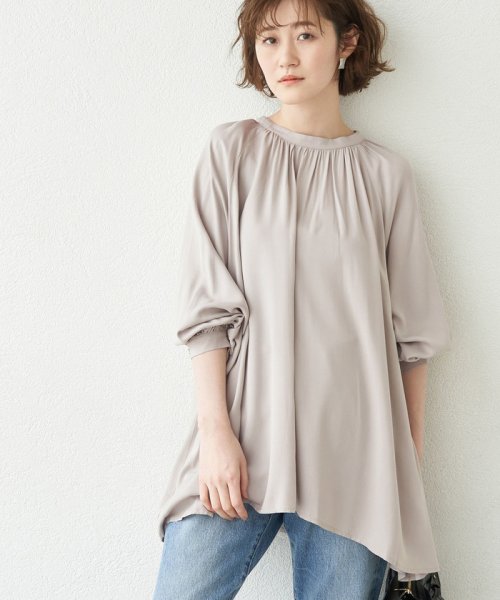 クーポン開催中 セール 37 Off ギャザーチュニックブラウス ロペピクニック Rope Picnic Magaseek