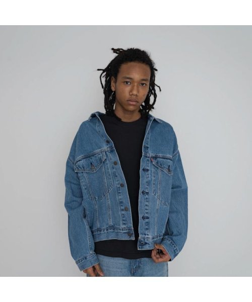 Levi's(リーバイス)/STAY LOOSE トラッカージャケット HOOKED TRUCKER JACKET/MEDIUMINDIGO-WORNIN