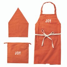 BACKYARD FAMILY(バックヤードファミリー)/habituel キッズエプロン 三角巾 巾着付き/オレンジ