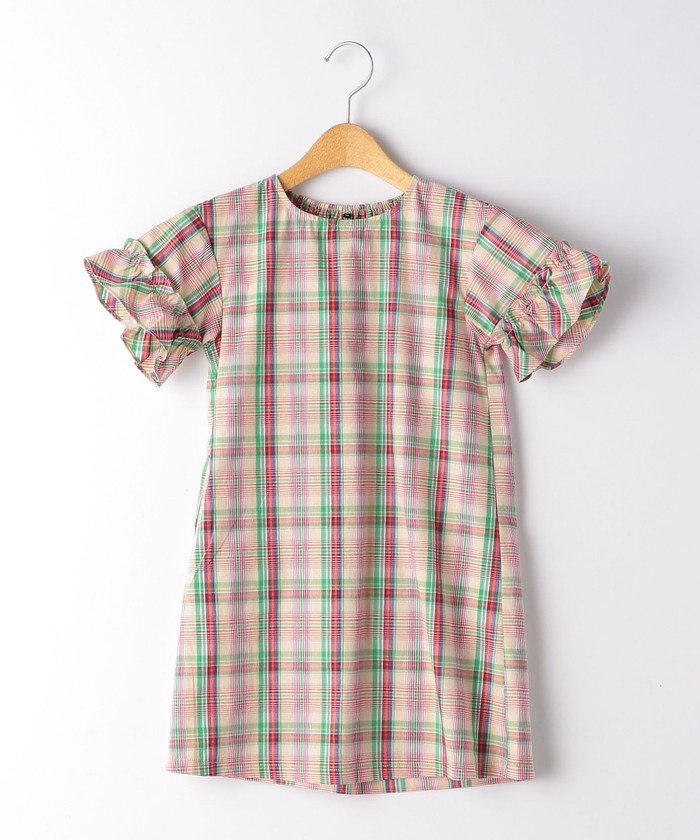 Web限定 マドラスチェックワンピース グリーンレーベルリラクシング キッズ Green Label Relaxing Kids Magaseek