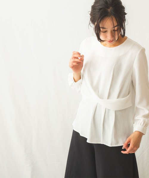 セール 40 Off アシンメトリーウエストタックブラウス ナラカミーチェ Nara Camicie Magaseek