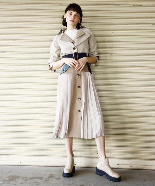 セール サイドプリーツワンピース ショートジャケットセット レディアゼル Redyazel Magaseek