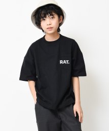 RAT EFFECT(ラット エフェクト)/ロゴポケット付きビッグTシャツ/ブラック