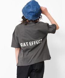 RAT EFFECT(ラット エフェクト)/バックプリントビッグTシャツ/チャコールグレー