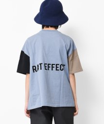 RAT EFFECT(ラット エフェクト)/バックプリントビッグTシャツ/ライトブルー