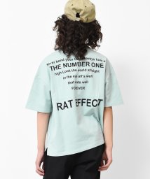 RAT EFFECT(ラット エフェクト)/バックナロープリントビッグTシャツ/グリーン