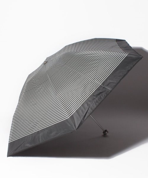 MACKINTOSH PHILOSOPHY(umbrella)(マッキントッシュフィロソフィー（傘）)/MACKINTOSH PHILOSOPHY 晴雨兼用折りたたみ傘 "ボーダー"/ブラック