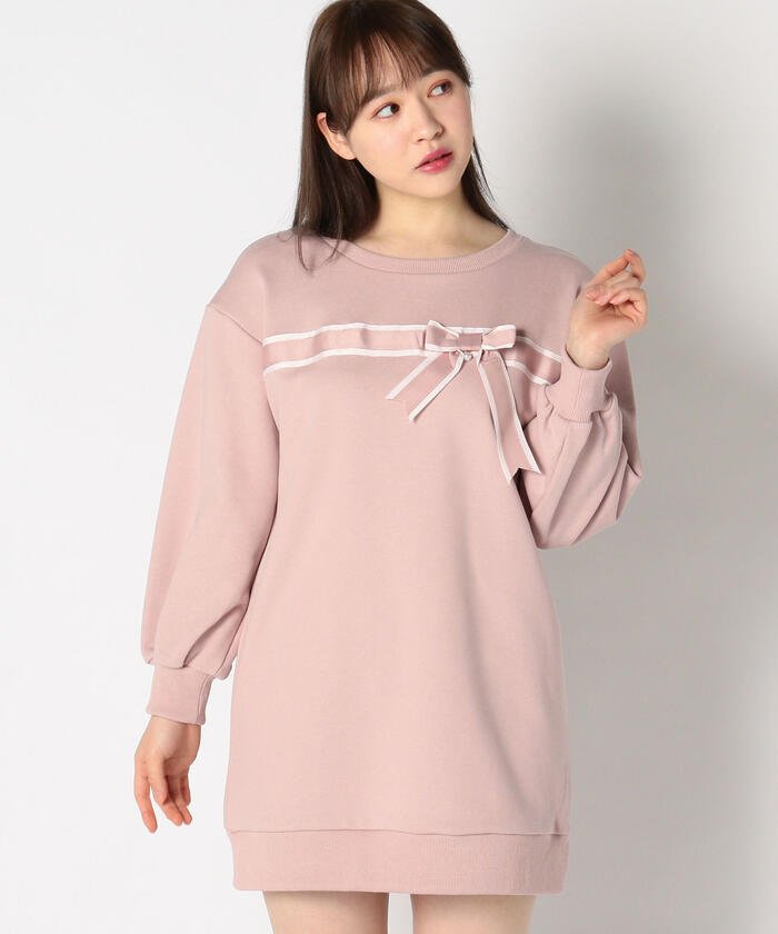 セール 57 Off ラッピングリボンスウェットワンピース ロディスポット Lodispotto Magaseek