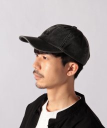 GLOSTER(GLOSTER)/【FRUIT OF THE LOOM / フルーツオブザルーム】LOGO PIGMENT LOW CAP/ピグメントローキャップ/ブラック