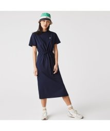 LACOSTE(ラコステ)/コットンジャージクルーネックドレス/ネイビー