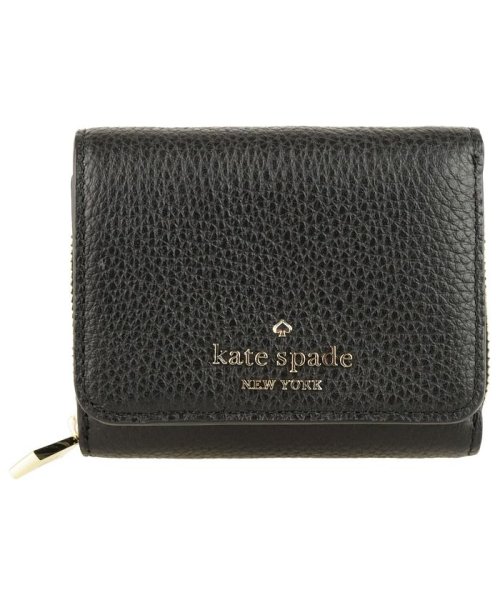 kate spade new york(ケイトスペードニューヨーク)/【kate spade new york(ケイトスペード)】katespade ケイト leila sm trifold wallet wlr00399001/ブラック