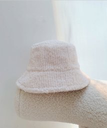 aimoha(aimoha（アイモハ）)/ユニセックス暖かい アウトドアバケットハット クローシュハットふわふわボアバケットハット 帽子/ホワイト