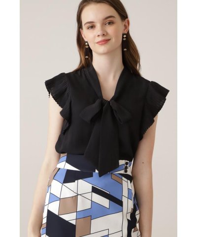 Pinky&Dianne／◆プリーツスリーブ楊柳ブラウス／503907375