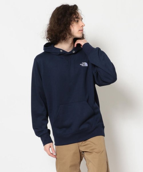 BEAVER(ビーバー)/THE NORTH FACE/ザ・ノースフェイス　Square Logo Hoodie スクエアロゴフーディー NT12141/NAVY