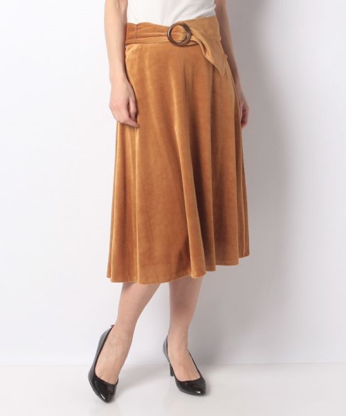 セール ベルト付きベロアロングスカート Rename Rename Magaseek