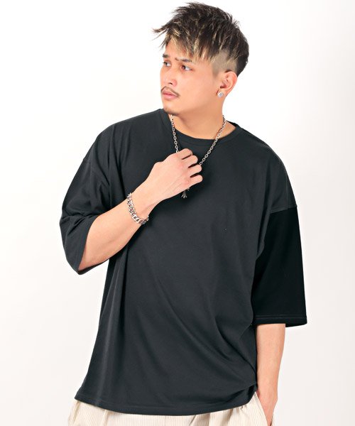 セール 天竺アシンメトリー袖切替tシャツ Tシャツ メンズ 半袖 ビッグシルエット アシメ バイカラー 天竺 ラグスタイル Luxstyle Magaseek セール 天竺アシンメトリー袖切替tシャツ Tシャツ メンズ 半袖 ビッグシルエット アシメ バイカラー 天竺 ラグスタイル Luxstyle Magaseek
