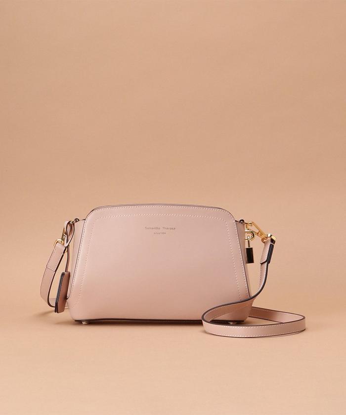 トラペズミニヨン ショルダーバッグ 100 %品質保証 Samantha Thavasa バック ピンク ハンドバッグ