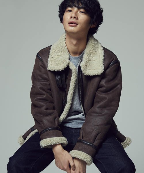 アルファ B 3 フェイクムートンフライトジャケット Alpha Alpha Magaseek