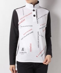 LANVIN SPORT(ランバン スポール)/【ECO】【サンスクリーン】長袖ポロシャツ【アウトレット】/ブラック系