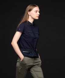 LANVIN SPORT(ランバン スポール)/【ECO】【サンスクリーン】半袖シャツ【アウトレット】/ネイビー系