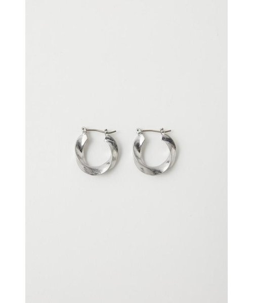 moussy(マウジー)/TWIST HOOP EARRINGS/SLV