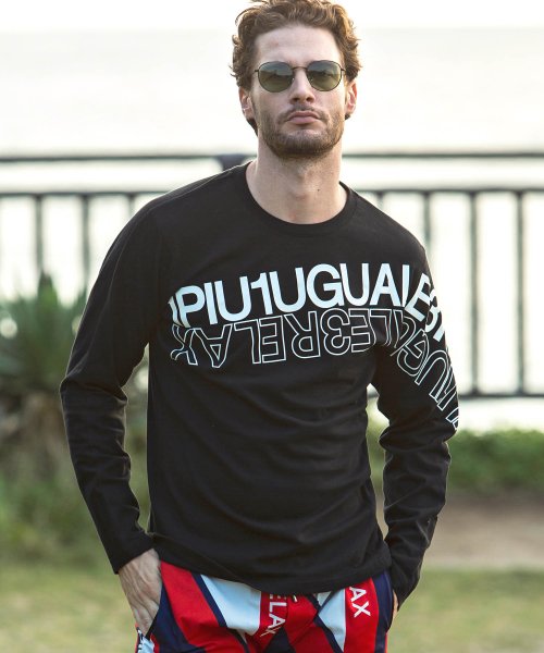 ハイデンシティダブルロゴ長袖tシャツ メンズファッション 阪急百貨店公式通販 阪急 Men S Online Store