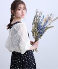 【Selection】BINDA　イタリア製素材　フラワー更紗ブラウス