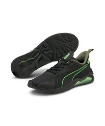 PUMA(プーマ)/FIRST MILE LQDCELL メソッド トレーニング シューズ/BLACK-ELEKTROGREEN-VETIVER